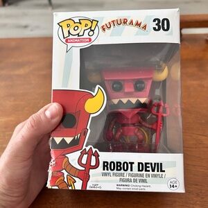 Funko Robot Devil Vinyl Figure - Red, Yellow